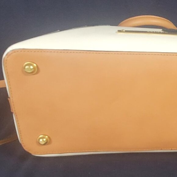 2 PC. BRAHMIN LARGE DUXBURY MONACO WHITE/BLACK SHOULDER BAG PURSE-SURI WALLET - Picture 6 of 12